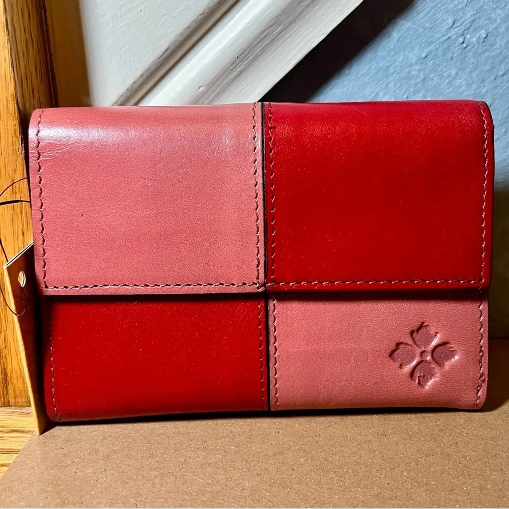 NWT Patricia Nash Woodstock Color Block Leather Wallet